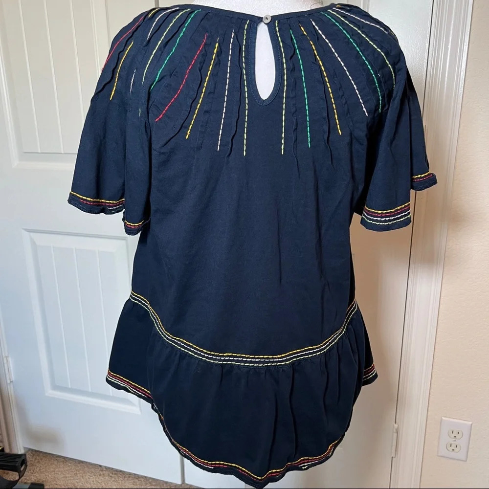 Maeve Chamonix Embroidered Swing Top, X-Small - Picture 5 of 9